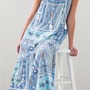 Chico’s Petite Tile Print Maxi Dress